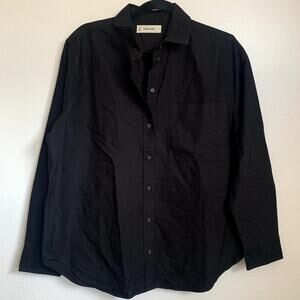 NEW Everlane The Relaxed Oxford Shirt in Black
